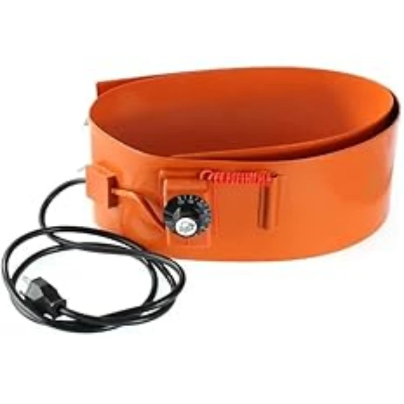 Metal Drum Heater 55 Gal Barrel Band Heater  with Adjustable Thermostat Heavy Duty Silicone Rubber Grease Keg Honey Pail Heater