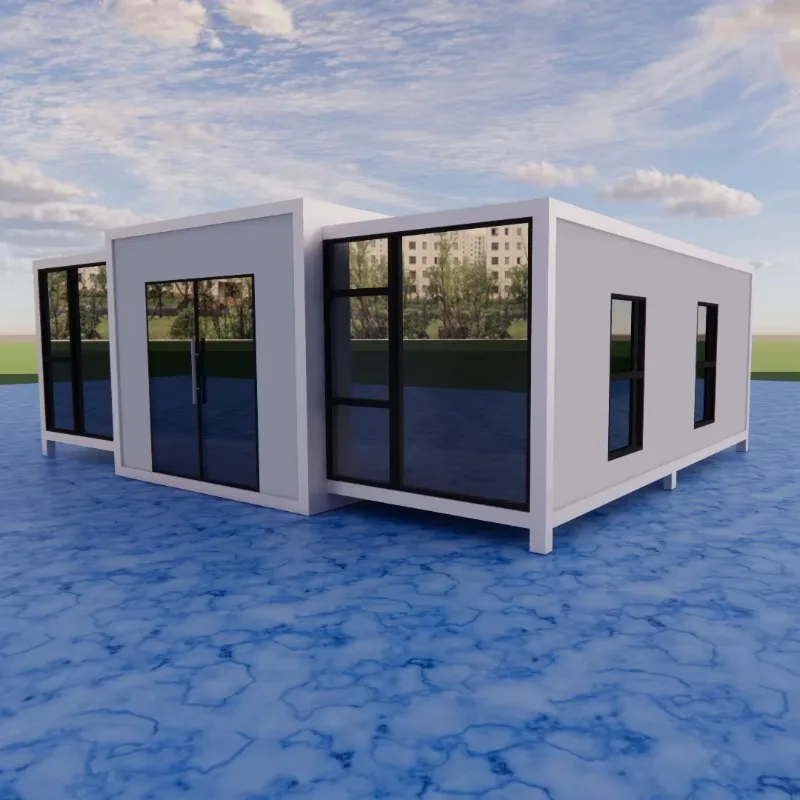 Portable 20ft/40ft Expandable Steel Container House Contemporary Design Modular Soundproof & Insulated Quick Assembly