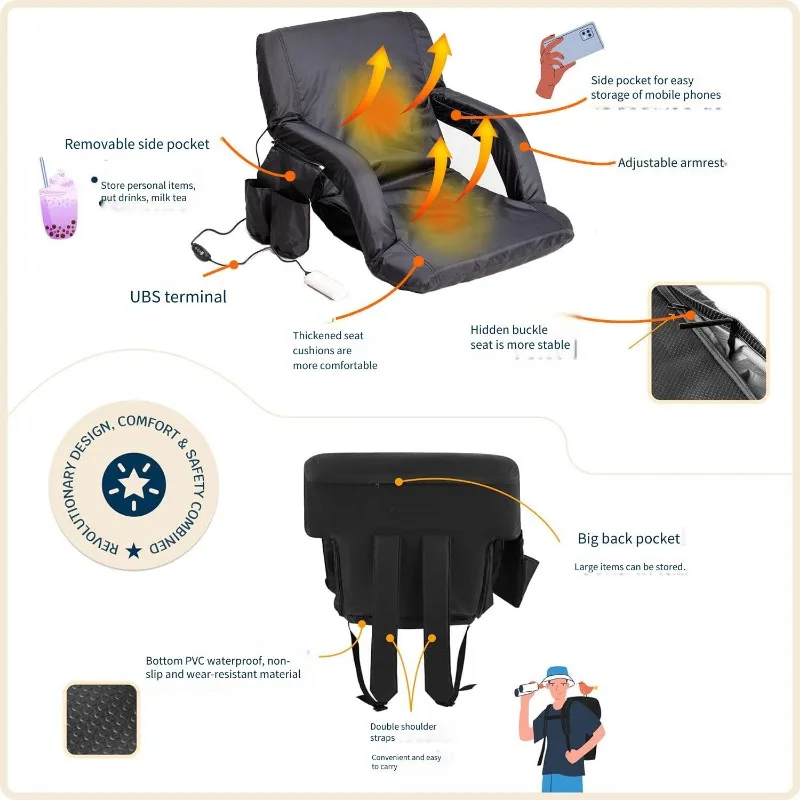 2025 كرسي كرة القدم كرة السلة عبر الحدود أريكة استرخاء قابلة للطي الظهر USD كرسي بذراعين ساخن كرسي أرضي