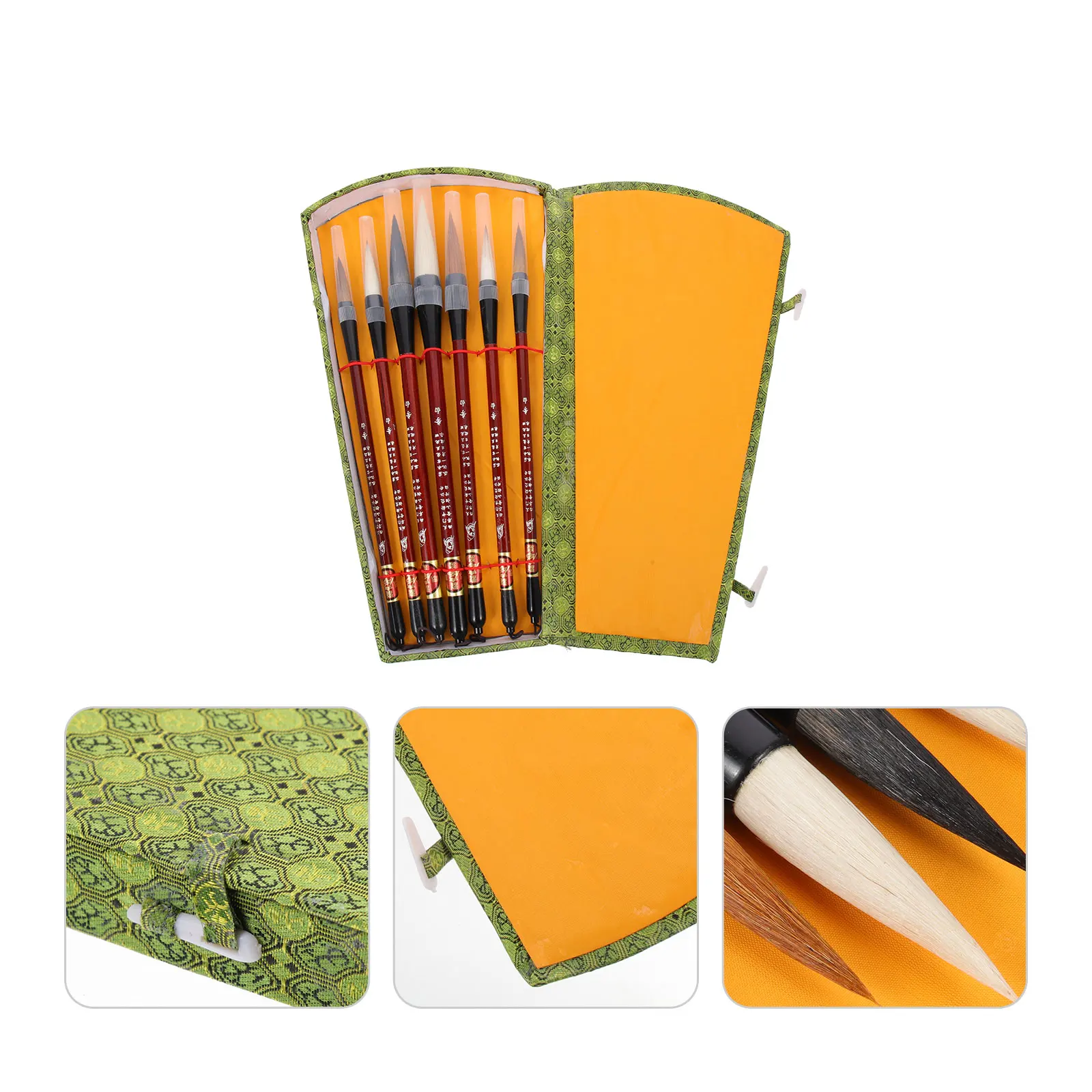 1 Zestaw chińskich pędzli do kaligrafii, pędzli do malowania akwarelami, przenośne narzędzie do rysowania dla początkujących, wielofunkcyjne do użytku domowego