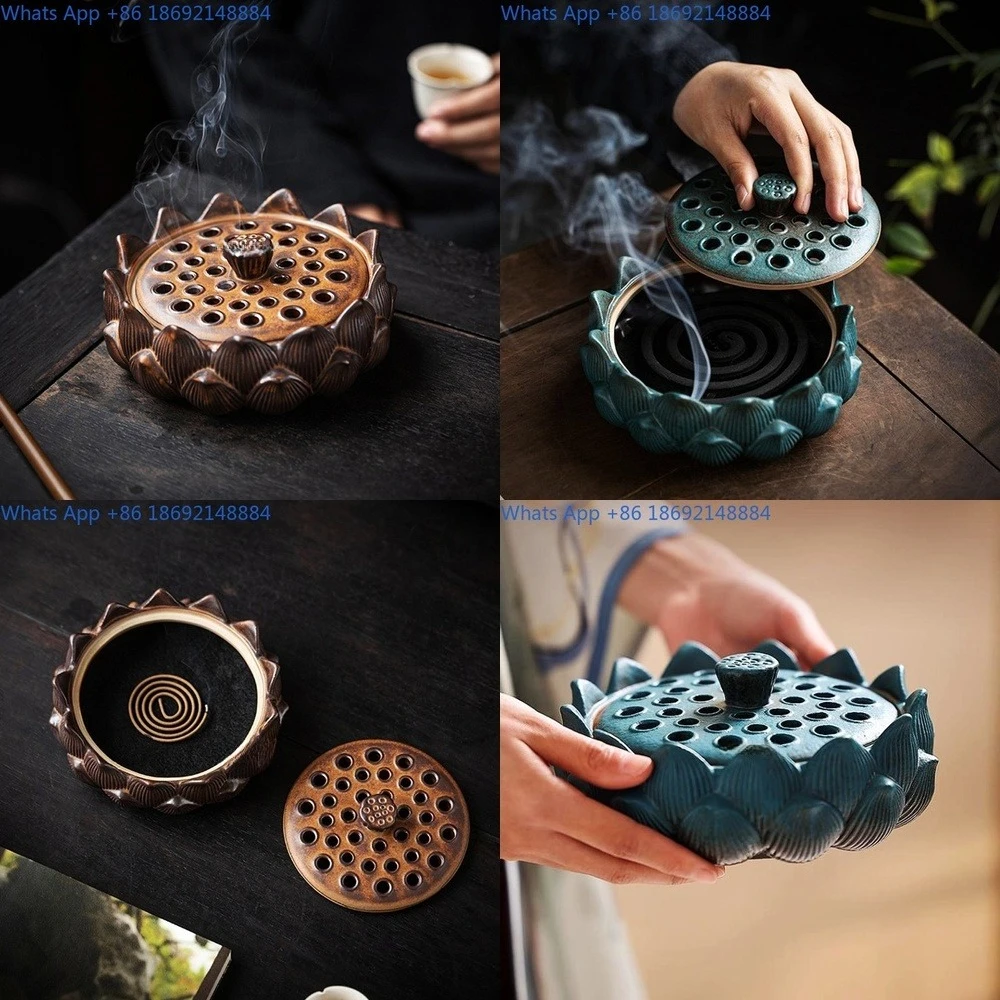 

Multi Functional Premium Mosquito Coil Burner with Cover Ash Catching Tray Storage Box
