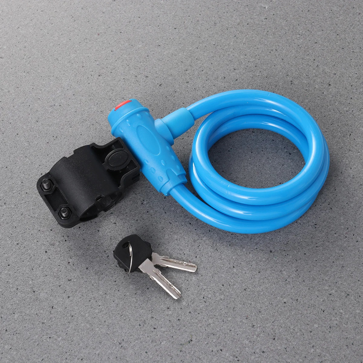 

Bike Cable Lock 1.5m X 10Mm Steel Braided Anti-Theft Lock for Mountain Bicycle Frame Security with Easy Release Mounting Bracket