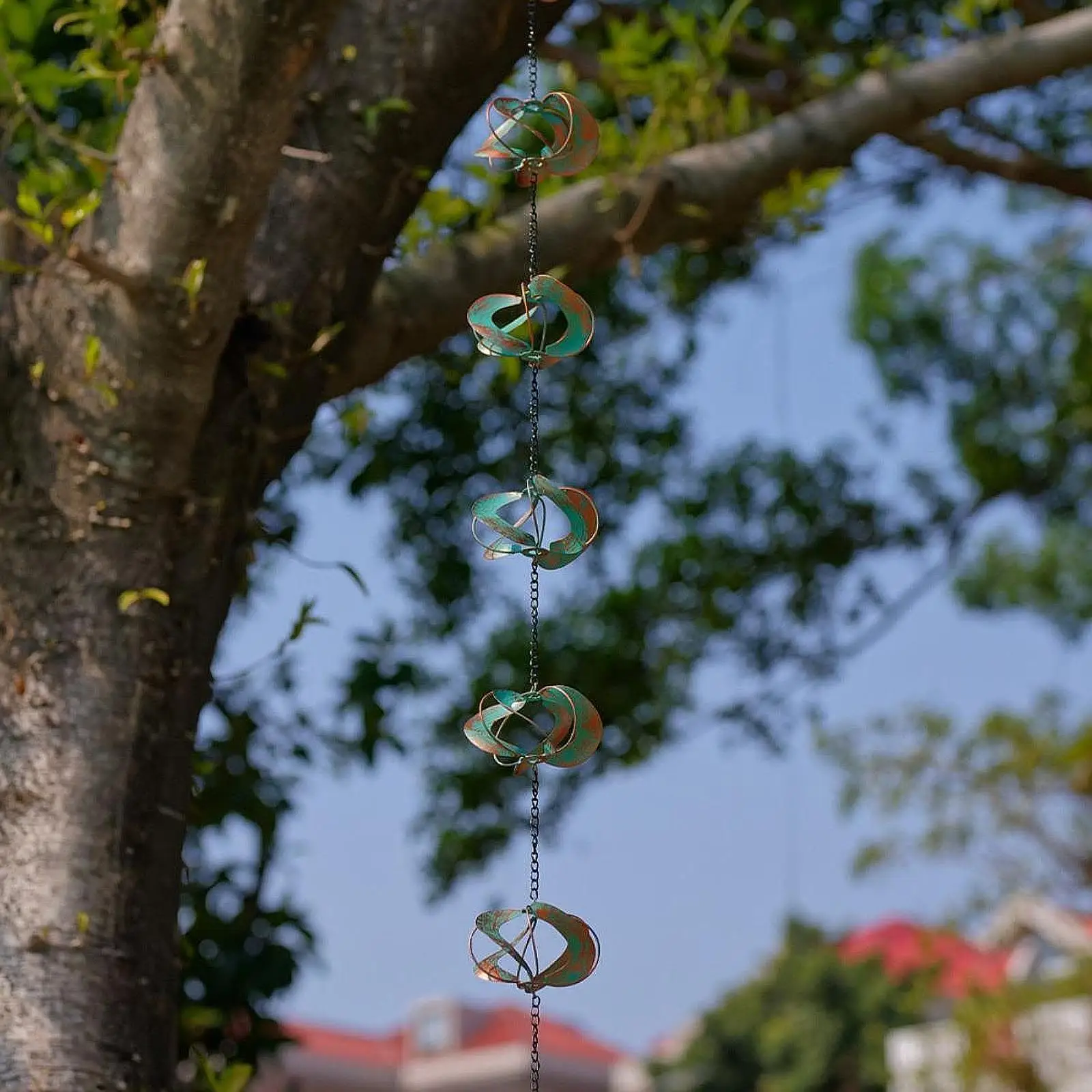 

Rain Chain Home Decor Water Catcher 78.7 inch Length Replace for Gutter