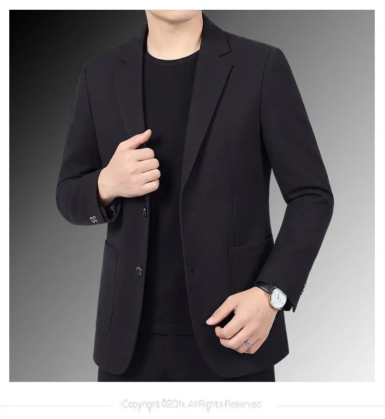 30% Leinen-Blazer - Stilvoller Business-Anzug für Herren im Britischen Gentleman-Stil, Trendiger Atmungsaktiver und Vielseitiger Casual-Blazer – Detail 12