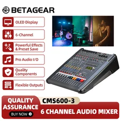CMS600-3 Audio Mixer Original Logo 6 Channel Audio Consola Digital Mixing Console Professional Stage Aduio Equipment CMS 600