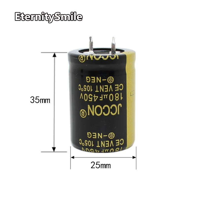 180UF450V 25x35mm Low ESR/Impedance High Frequency Resistancne Oxygen Electrolyte Capacitor For Inverter/Welder