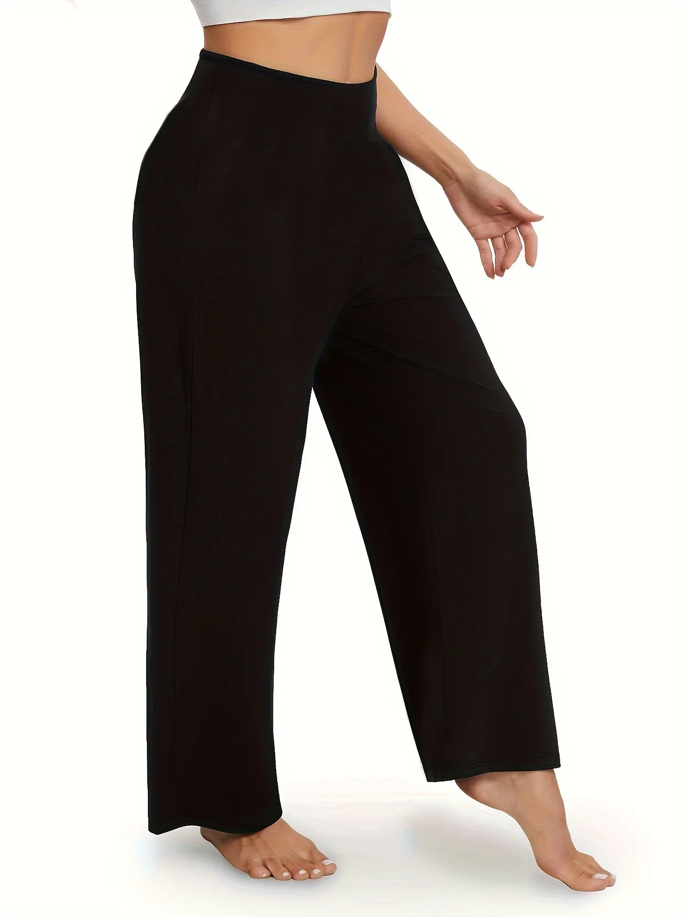 

In autumn 2024, popular women's plus-size retro, fashionable, simple commuting style fashion design straight pants.