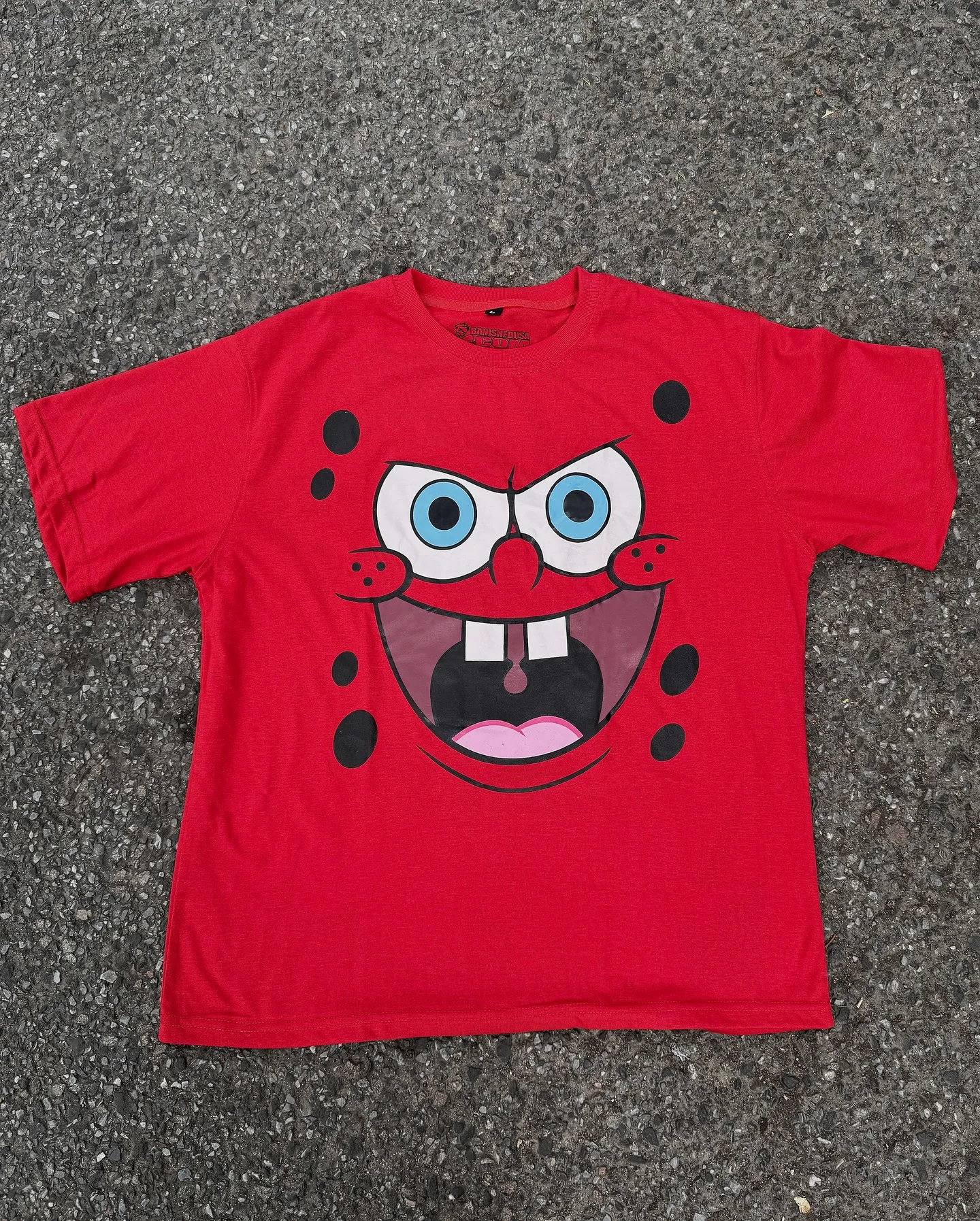 

Y2k classic red cartoon graphic t shirts harajuku oversized cotton streetwear short sleeve tops goth t shirt women clothing