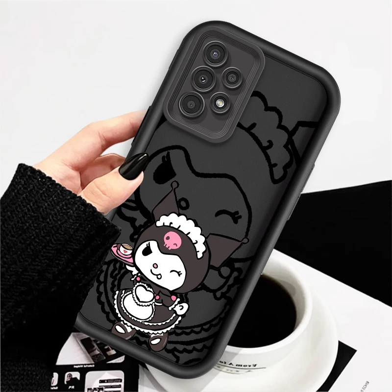 S-Sanrio Cute Cartoon Anime For Samsung A73 A71 A54 A53 A52 A51 A33 A32 A21S A14 A13 A12 A03 A04 A05 5G Eye Ladder TPU