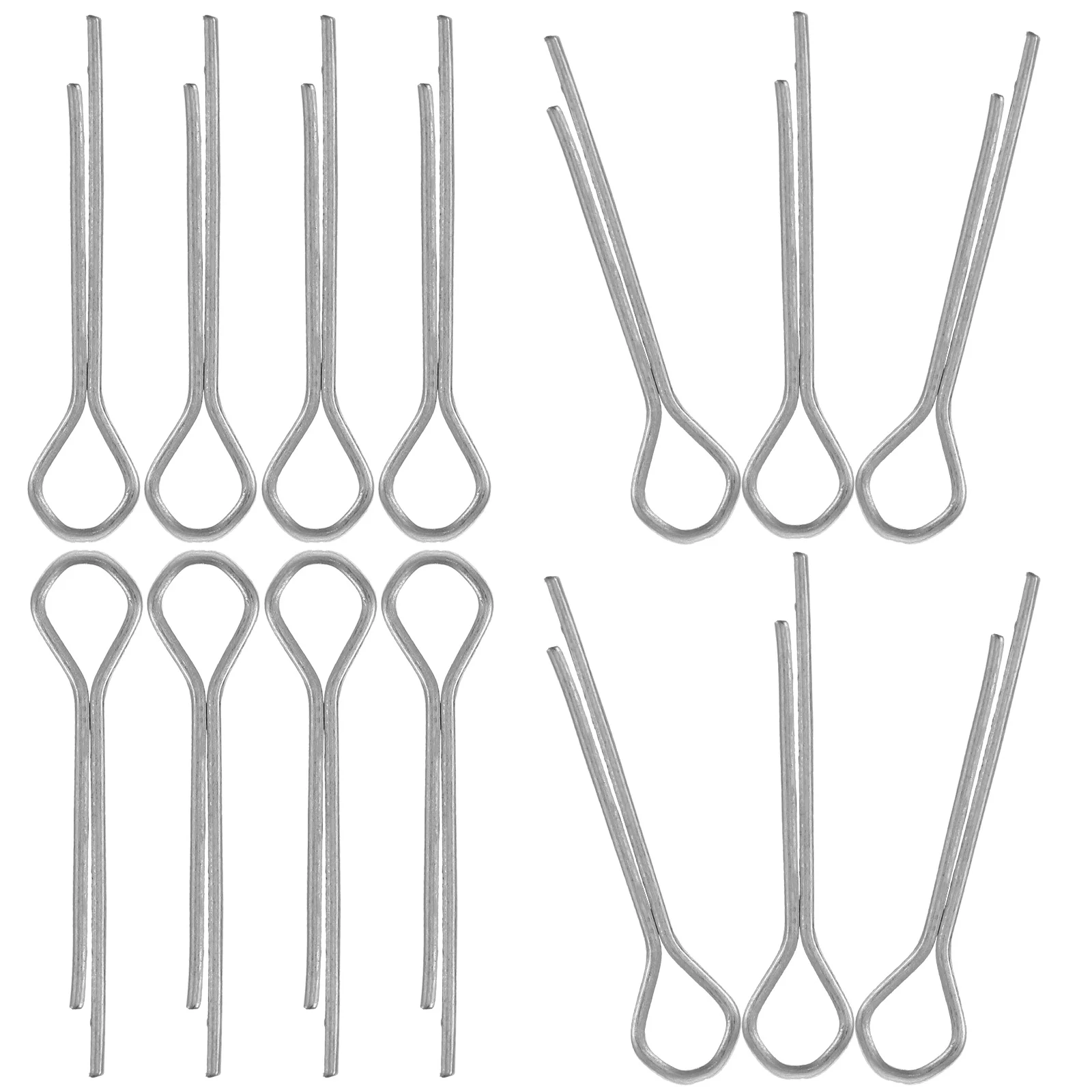 

100pcs Steel Cotter Heavy Duty Spring Clips Retaining For Automotive Trailer Hitch Tractors Axles Hardware Fasteners