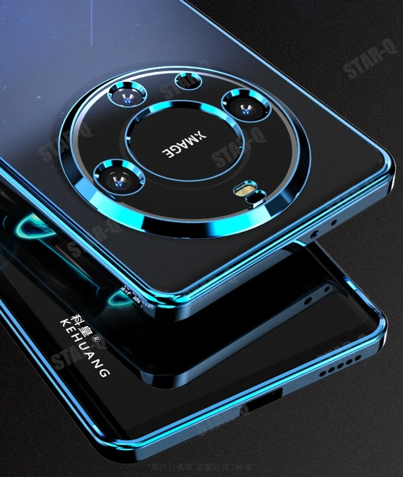 Magic6 Magic5 Lite Luxury Plating Clear Case For Huawei Honor Magic 6 5 Lite 5g Soft Silicone Transparent Back Cover 6lite 5lite