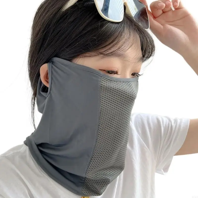 Sunshade Face Cover Mask a prueba Sunshade Neck Gaiter para verano aire libre Mask unisex a prueba H7EF