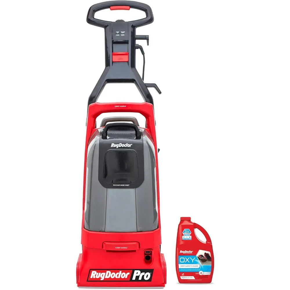 

Pro Deep Commercial Carpet Cleaning Machine, Large Red Commercial Grade Carpet Cleaner, CRI Platinum Rated, Includes 48 oz