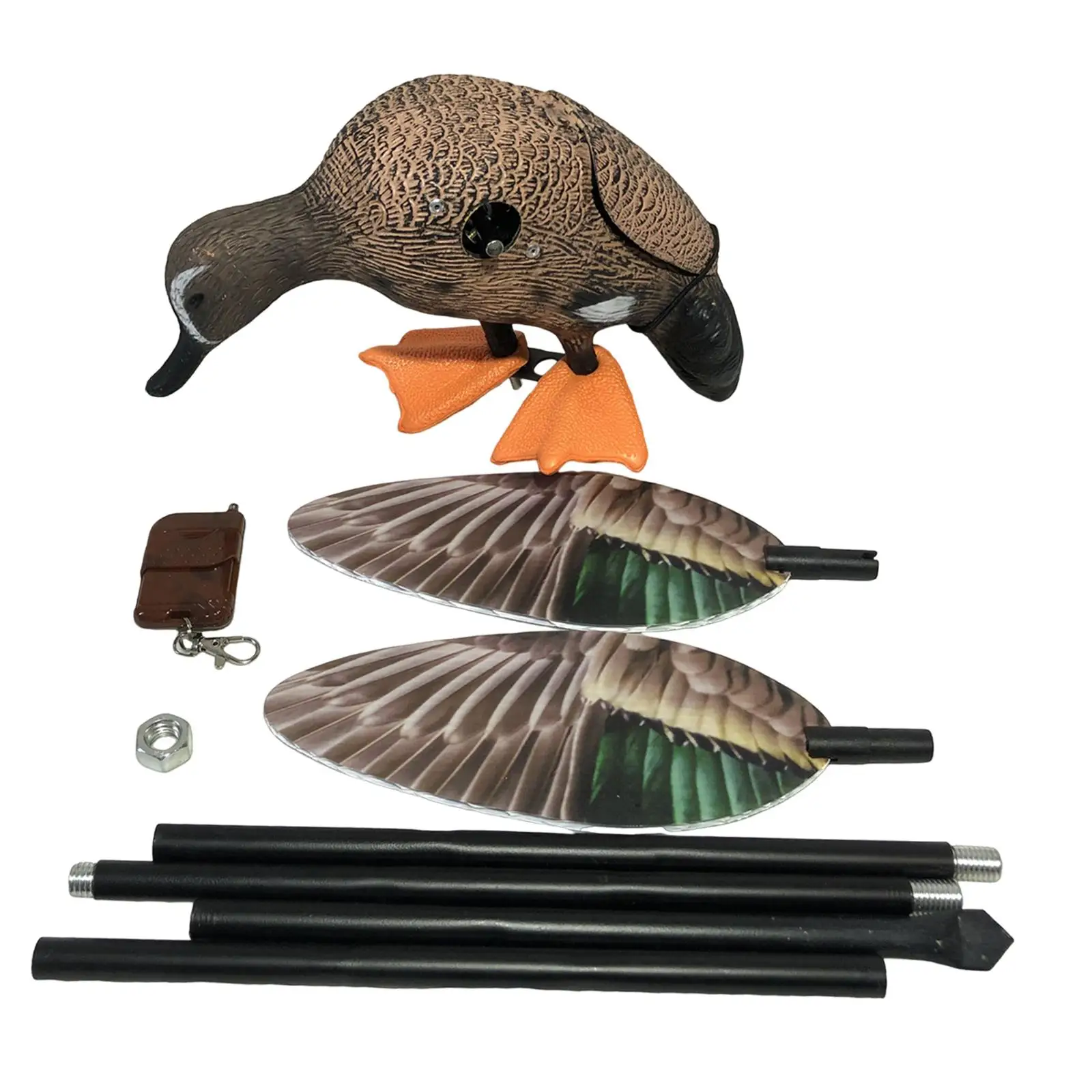 Electric Duck Decoy for Hunting Wing Motion Duck Decoy for Porch Fields Yard