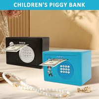 Creative Password Piggy Bank Automatic Safe Coin Cash Saving Money Box Code Key Lock Kids Electronic Mini ATM Christmas Gifts