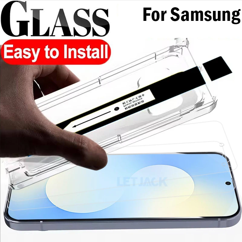 

1-3Piece Tempered Glass for Samsung Galaxy S25 S24 S23 S20 FE A33 A23 A13 A32 A12 Easy Installation Dust Free Screen Protectors