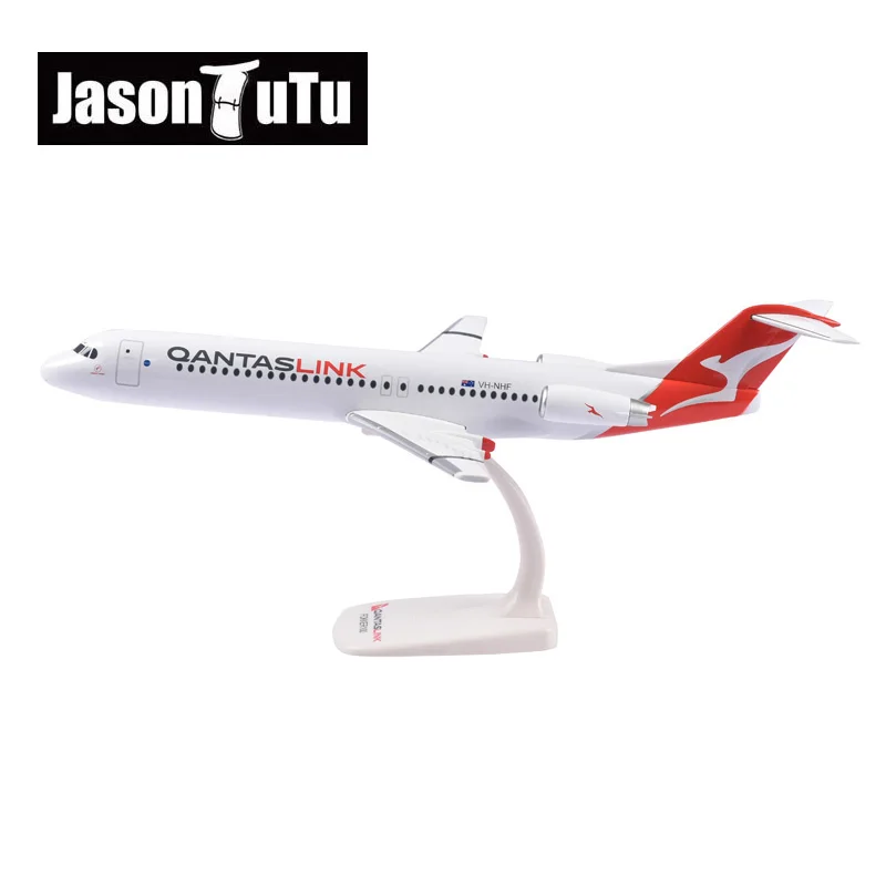 

JASON TUTU 32CM Qantas LINK FK100 United Arab Emirates Lufthansa Plane Model Airplane Model Aircraft Assemble Plastic Airplane