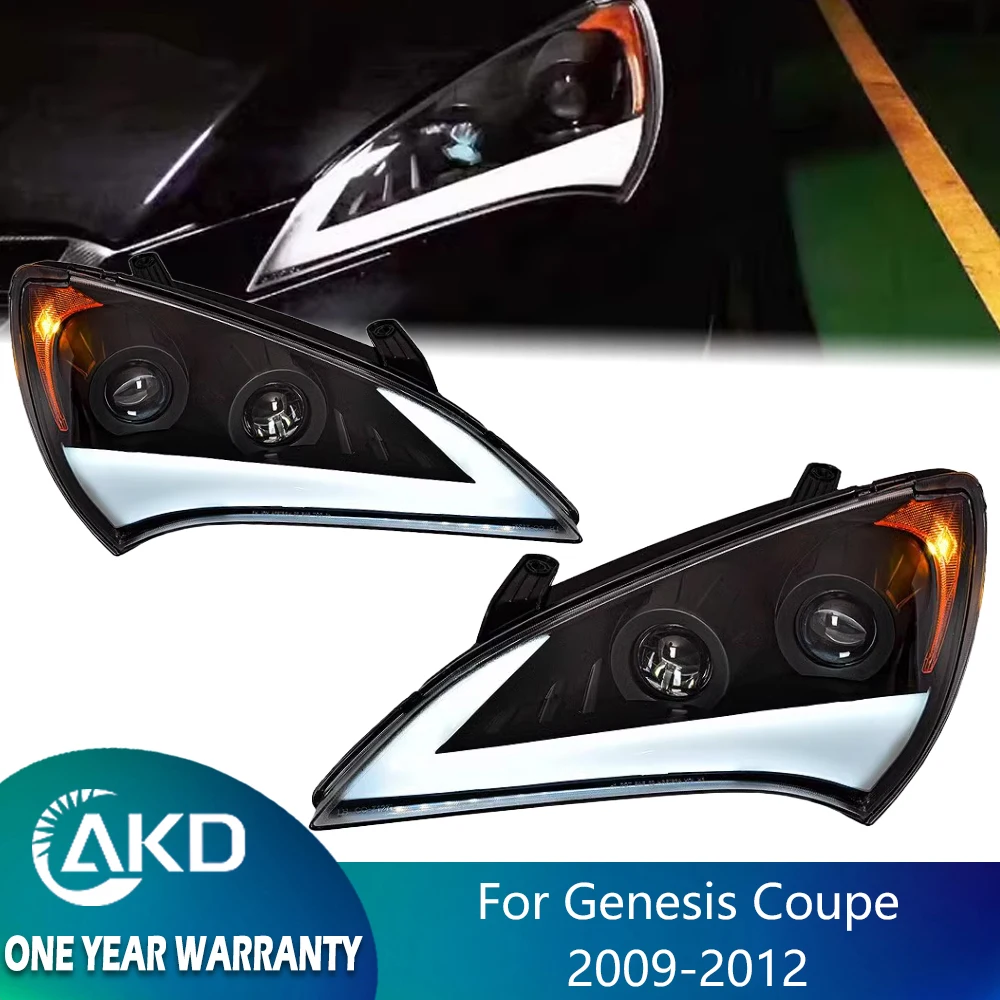 Headlight For Genesis Coupe LED 2009-2012 Head Lamp Car Styling DRL Signal Projector Lens Auto Accessories Front Ligh