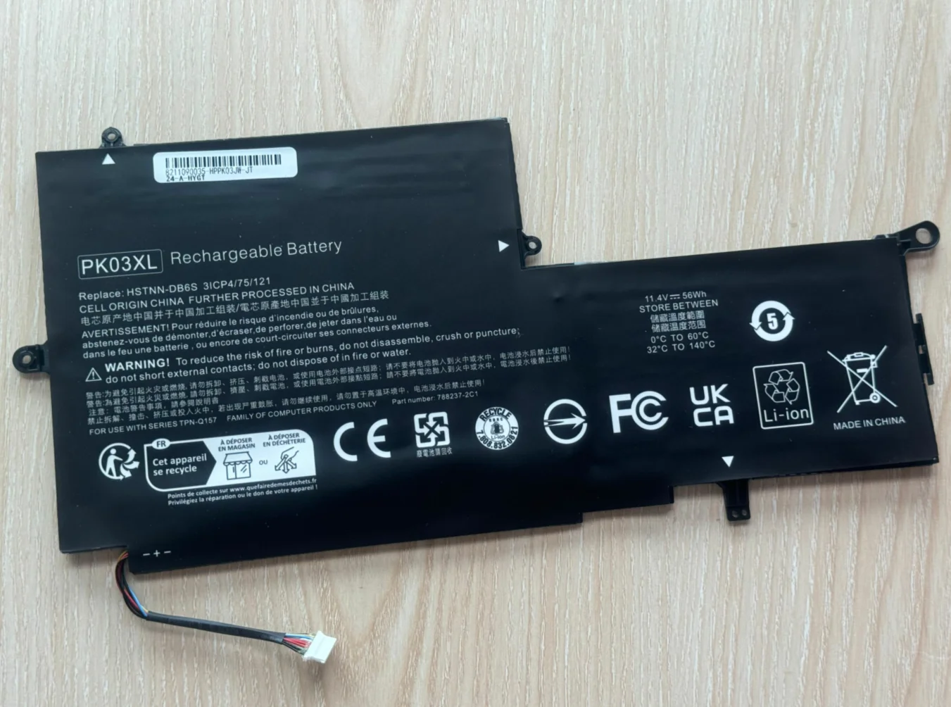 PK03XL 789116-005 788237-2c3 Battery for HP Spectre X360 13-4002dx 13-4003dx 13-4005dx 13-4001dx 13-4100dx 13-4101dx 13-4102dx