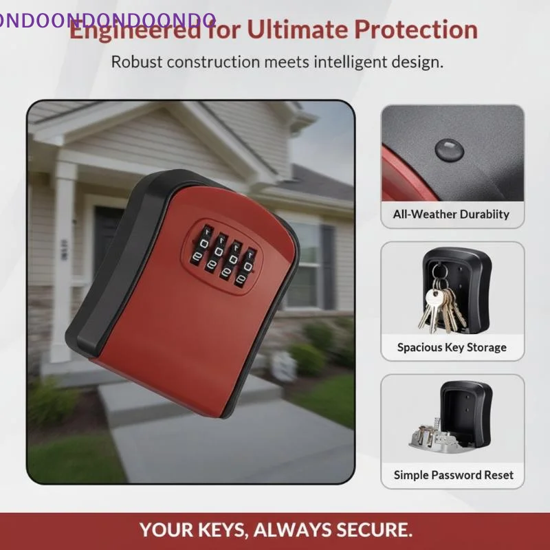 กล่องเก็บกุญแจแบบติดผนัง รหัสผ - Home Security Box บทวิจารณ์และราคา