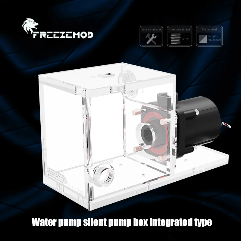 

FREEZEMOD Liquid Water Cooler AIO Water Pump Reservoir, Silent for Medical & Beauty 12-24V, 330ml PUB-KE600