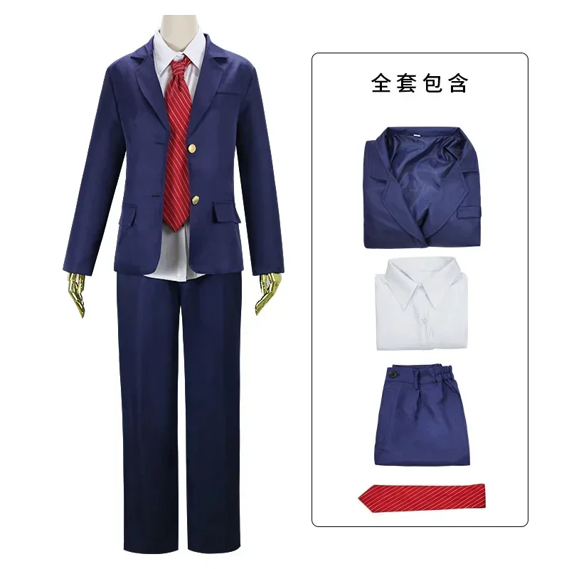 Matsuno Chifuyu Cosplay Anime Tokyo Revengers Costume Baji Keisuke Men Blue School Suit Jackets Pants Tie Sets