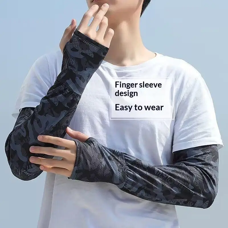 New Loose Arm Sleeves Men Women Cooling Fishing Summer Driving Breathable Cycling UV Protection Oversized Sun Sleeves