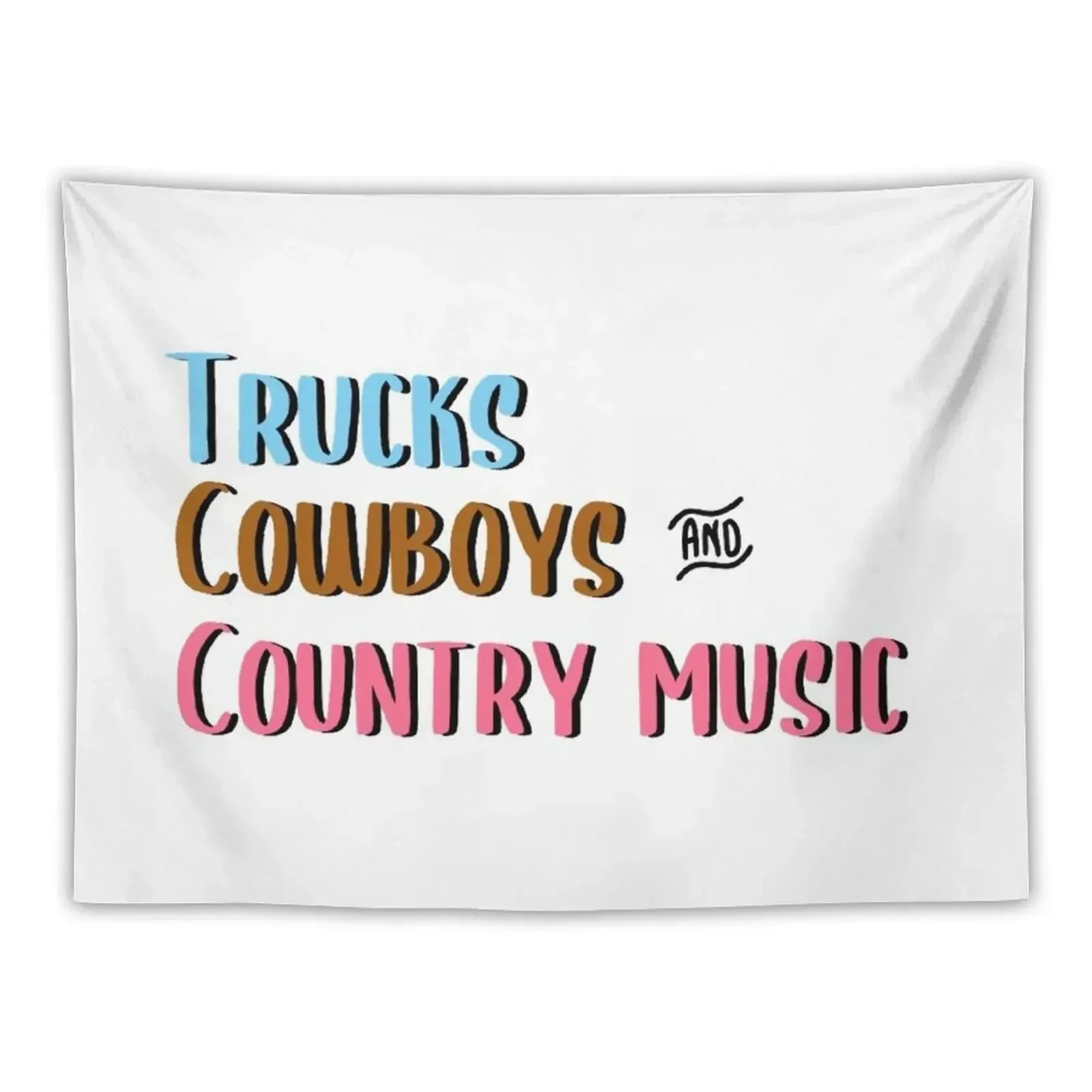 

trucks, cowboys, and country music Tapestry Carpet Wall Aesthetic Home Decor Tapestry