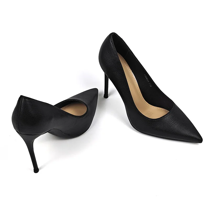 

Comfort Mode Solid Color Professional High Heels, Pointed Solid Color Thin Heel Dress High Heels, Light Mouth Professional Heels
