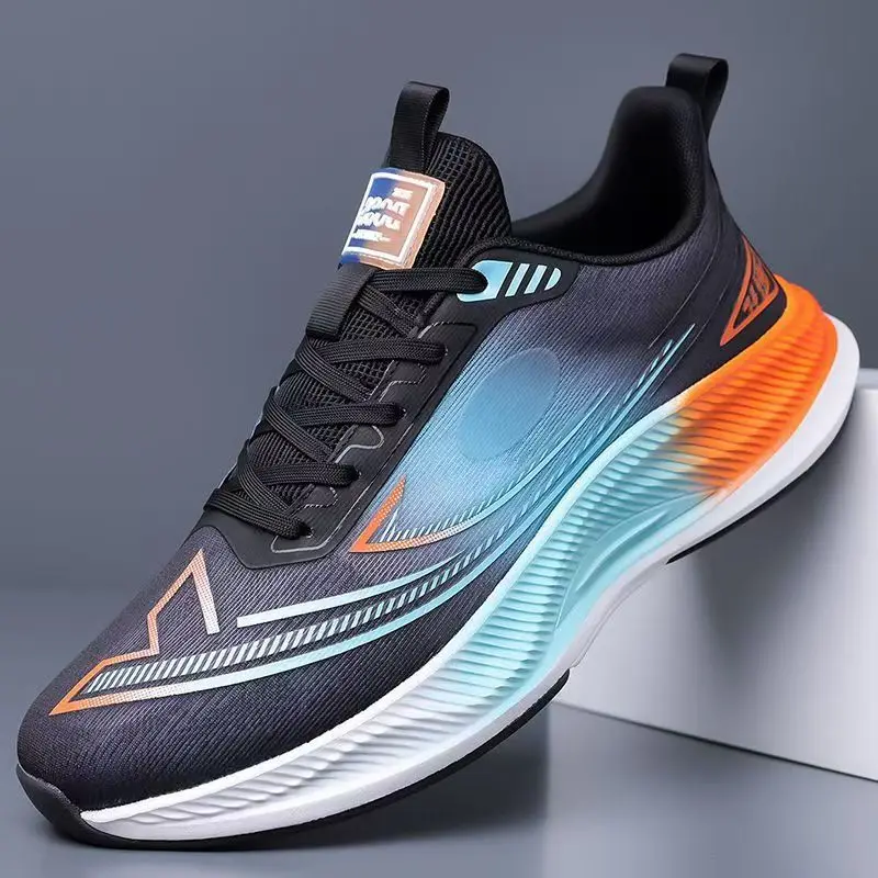 

Men's Running Shoes Spring Summer Breathable Mesh Fashionable Casual Thick-Soled Lightweight Anti-Slip Sports Sneakers