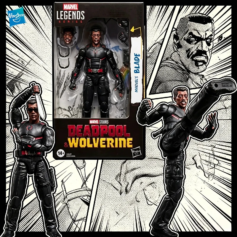 【in-stock】hasbro-marvel-legends-series-marvel's-blade-15cm-deluxe-action-figure-original-collectible-model-gift