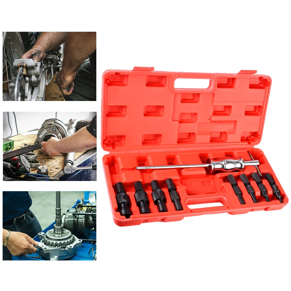 Blind Hole Bearing Extractor Car Repair Tools Armature Bearing Pullers Disassembly Kit Bearing Removal Tools 9PCS/set