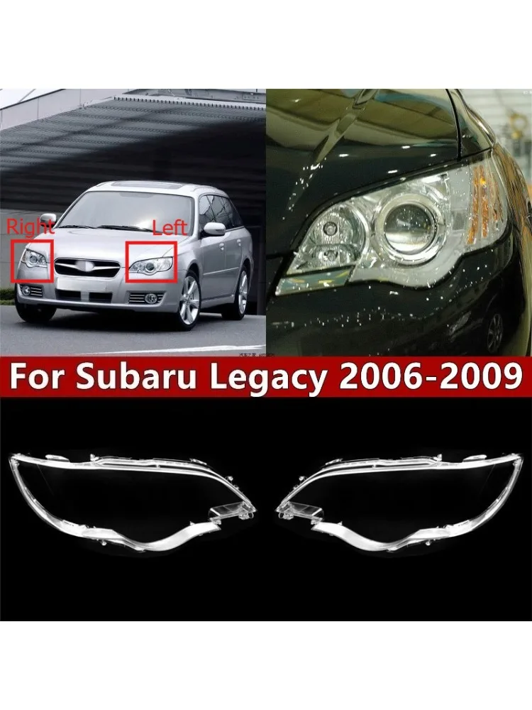 Auto-Scheinwerferlinsenabdeckung für Subaru Legacy 2006 2007 2008 2009 Scheinwerfergehäuse Transparent Ersatz für Original-Lampenschirm Plexiglas