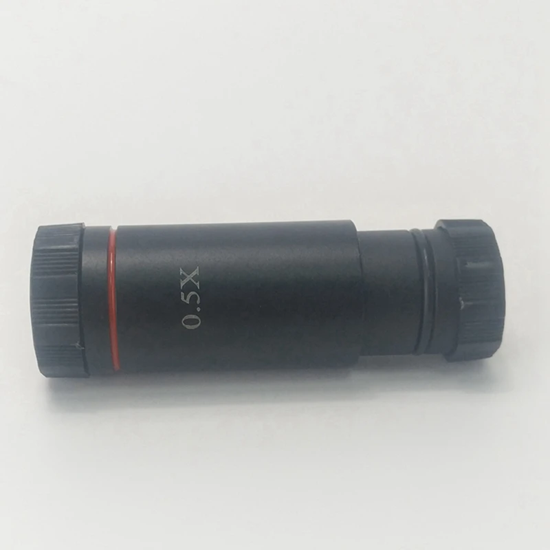 2Pcs 0.5X C Mount Microscope Adapter 23.2Mm Electronic Eyepiece Reduction Lens 0.5X Microscope Relay Lens