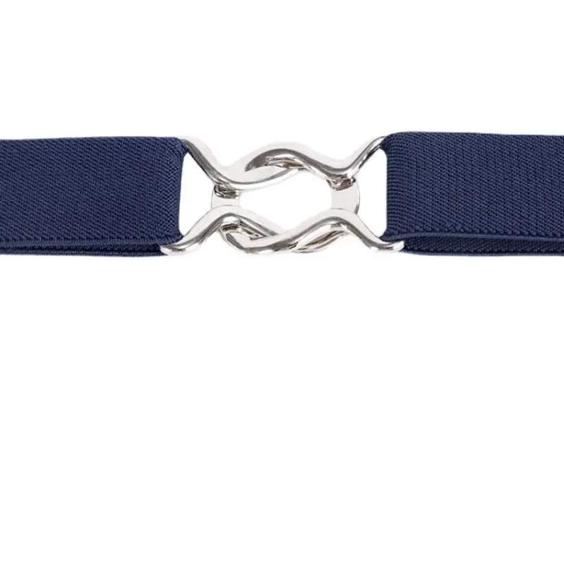 Adjustable Elastic Stretch Belt Invisible Belt for Women Girls Jeans Pants Dress,2.5cm Wide Metal Ring Buckle,No Hassle,No Bugle image 6
