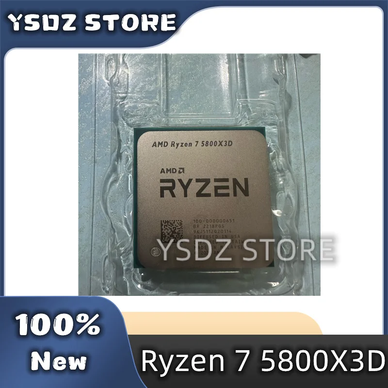 AMD Ryzen 7 5800X3D 7 5800X3D 3.4 GHz 8-Core 16-Thread CPU Processor 7NM L3=96M 100-000000651 Socket AM4