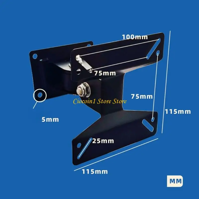 A3PC MultiAngle Rotating Wall Mount Bracket for 14-24Inch LED TVs Monitors Flexible Viewing Positions Space Saving Design