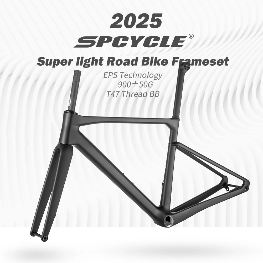 

Spcycle 053D-SL T1000 Карбоновая рама шоссейного велосипеда Дисковый тормоз Полный интегрированный трос 700x32C Карбоновая рама шоссейного велосипеда