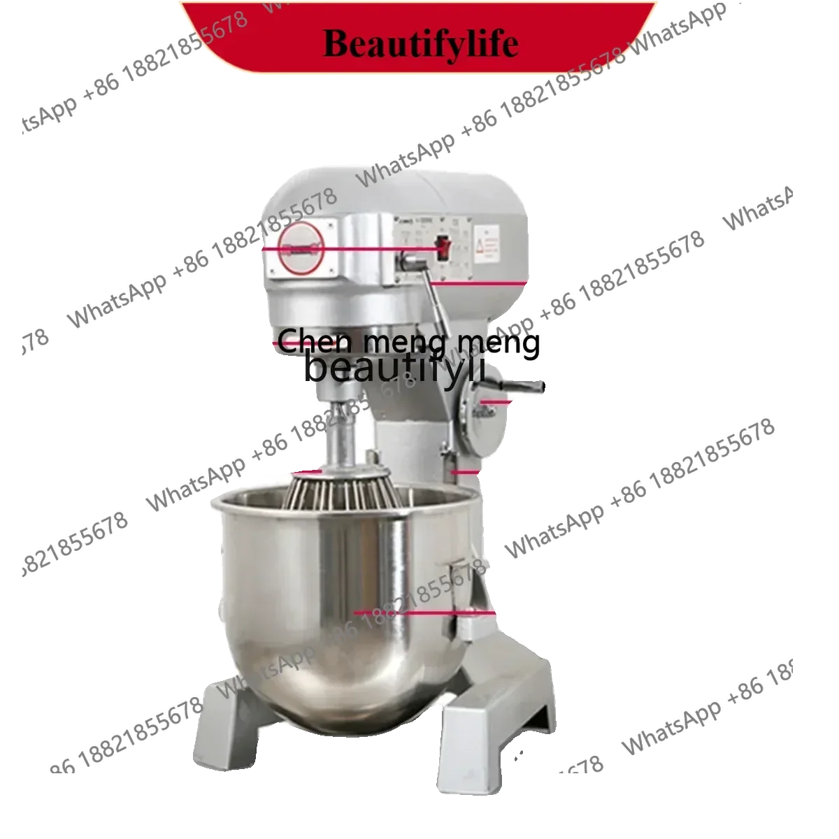

A06 Commercial b15B20 Egg Beater Kneading Filling Cream Noodles Three Multifunctional Powerful Blender