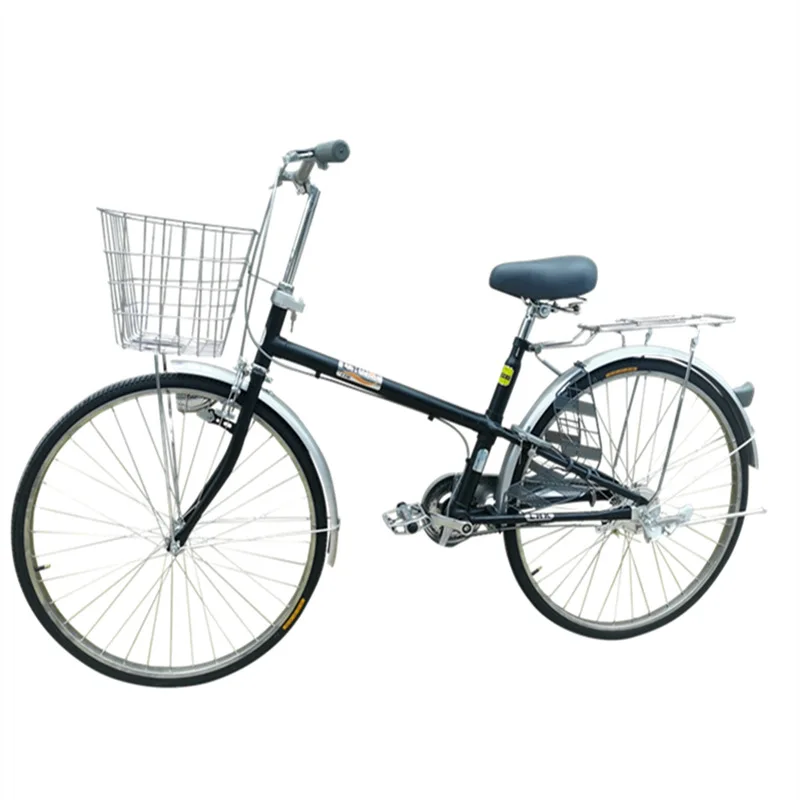 Japanese Retro Steel City Commuter Bicycle 22 24 26 Inches Single-speed Bicycle Adult Lightweight Bicycle Adult Bicycle view 6