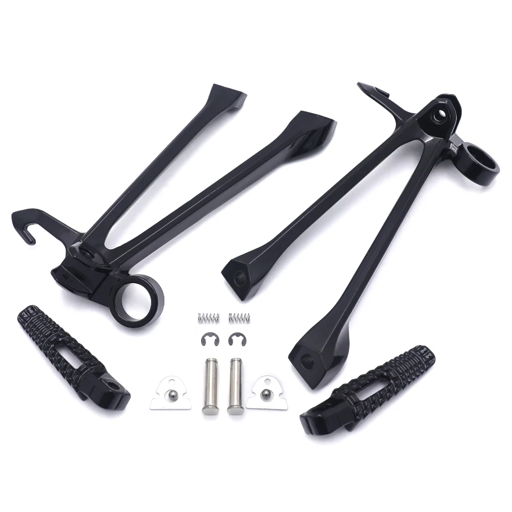 Motorcycle Rear Passenger Foot Pegs with Brackets for GSX-R1000 2009-2016, Aftermarket Replacement 4