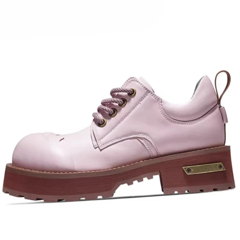 European/American Luxury Derby Shoes for Women's Comfortable and Height Increasing Shoes Fashion Thick Soles Casual Oxford Shoes
