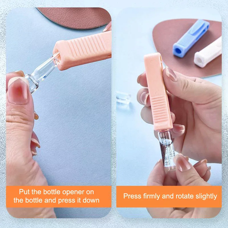 Multi-Functional Nurse Doctor Convenient Ampoule Bottle Opener With Reusable Plastic Handle - Medical Ampule Breaker Tool