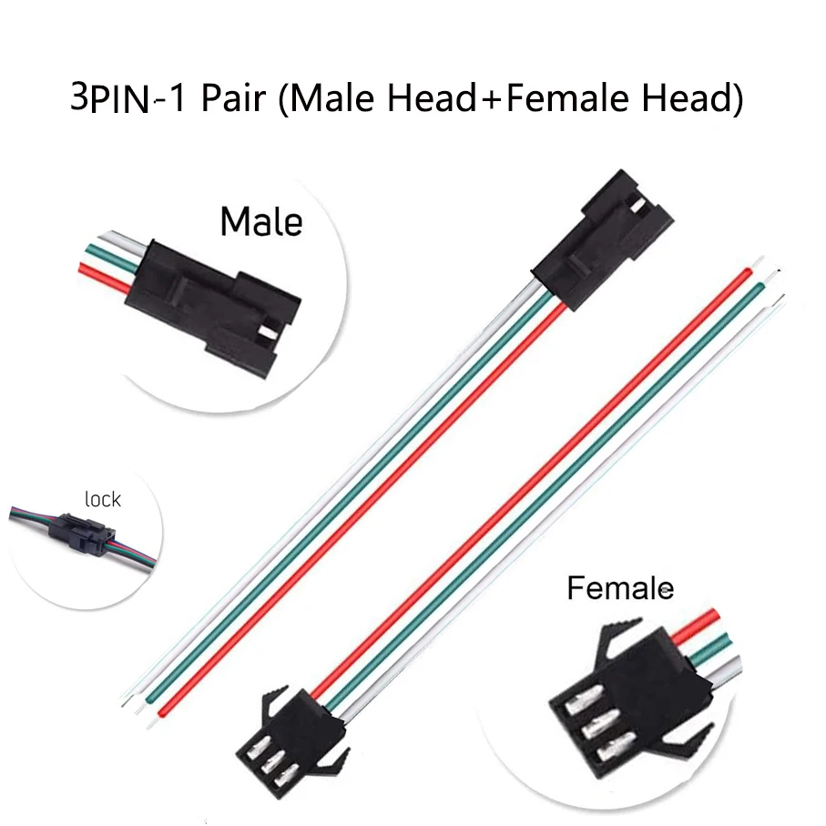 LED Connector, LED Strip Extension Includes Solderless Lighting Accessories for 8MM 10 mm 2PIN 4Pin RGB 5050 3528 2835 Led Tape