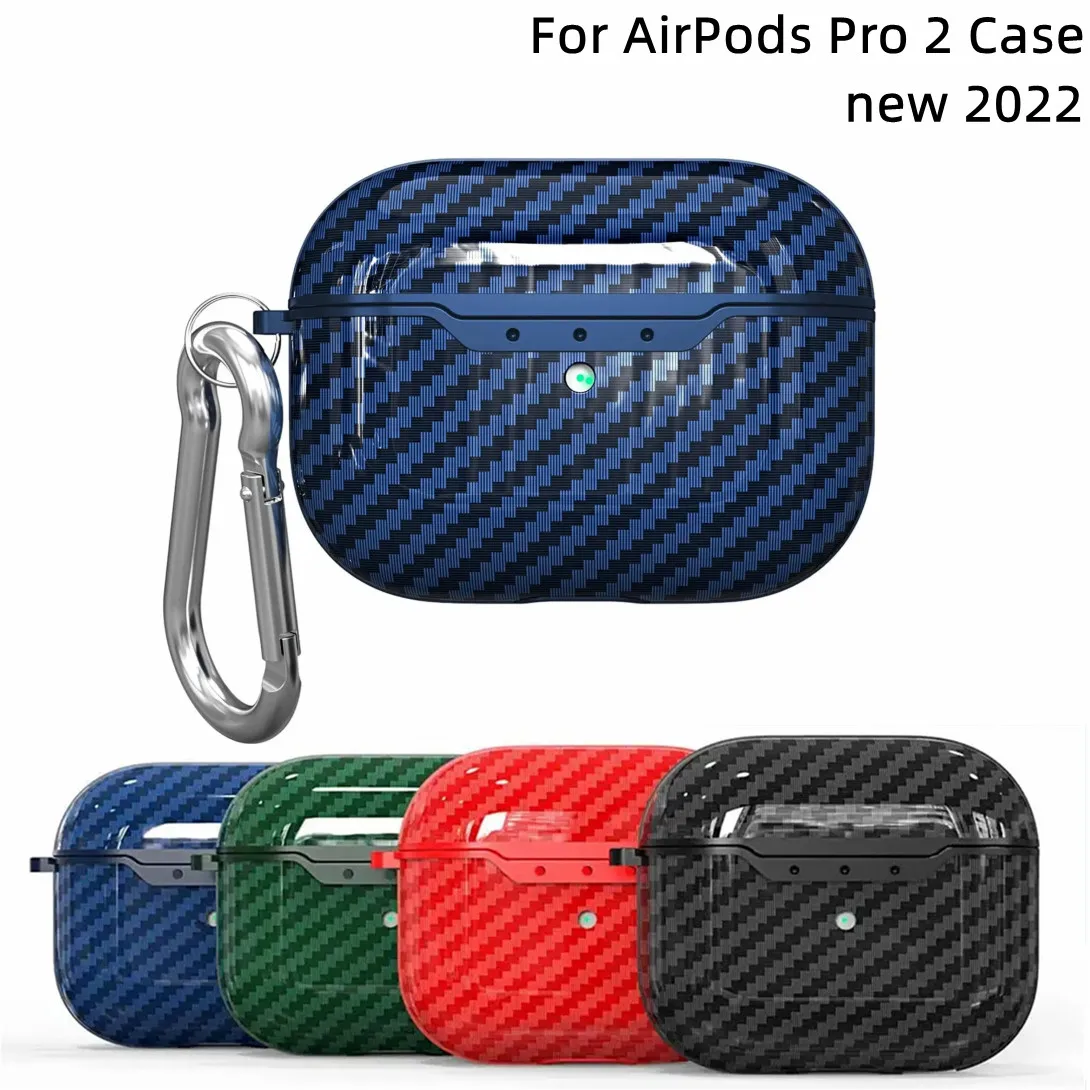 

Carbon Fiber Skin Case For Apple AirPods Pro 2 2022 Earphone Accessories Case for airpod pro Shell Cover for airpods 3 Case bag