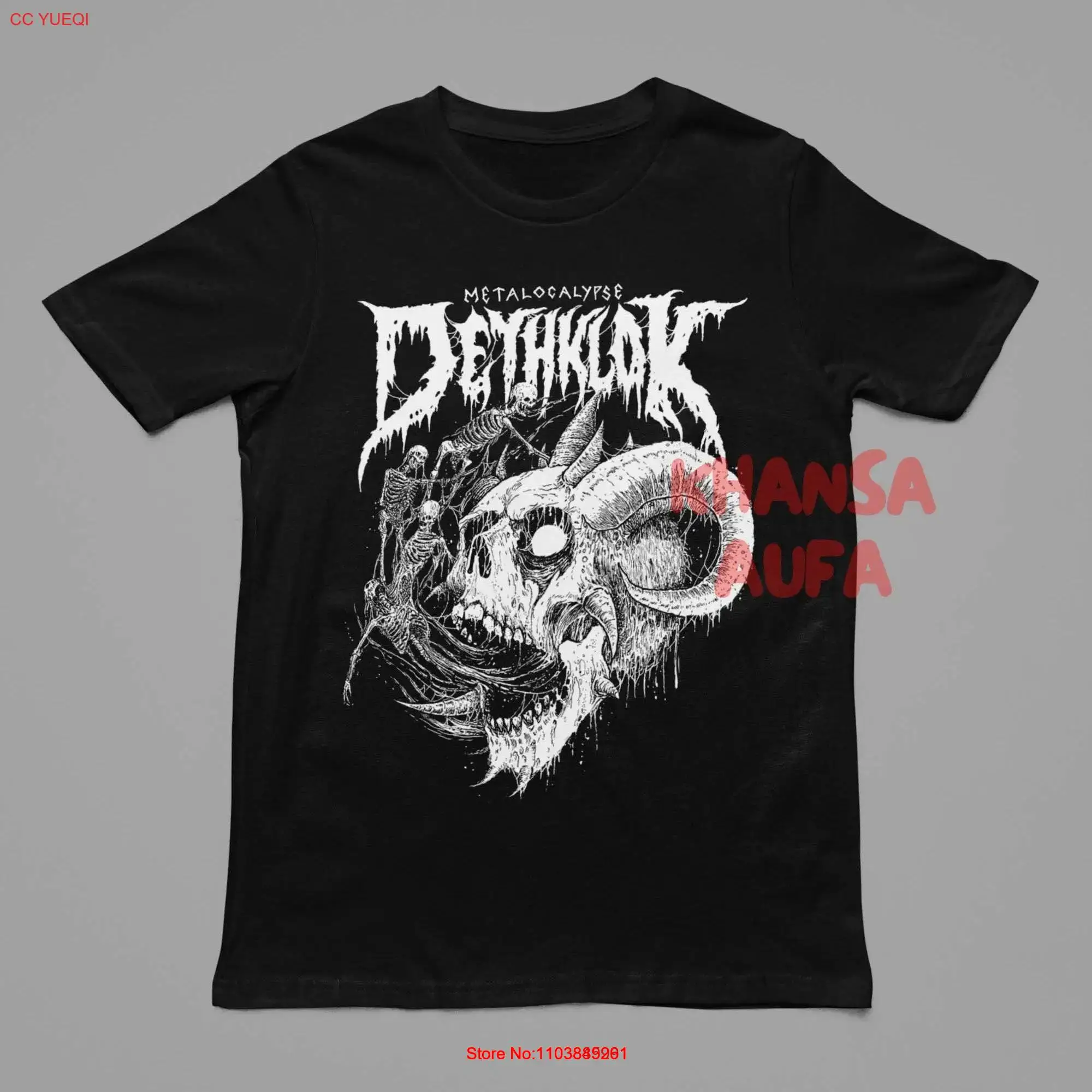 Vintage Dethklok Metalocalypse T Shirt Band Metal Music Concert Style KU33 long or short sleeves