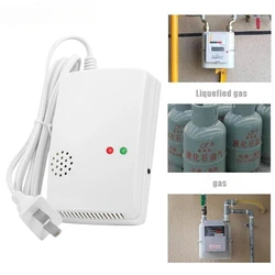 Natural Gas Sensitive Detector Alarm Independent Gas Detector Sensor Wall Hanging Within 1 m from Ceiling Board