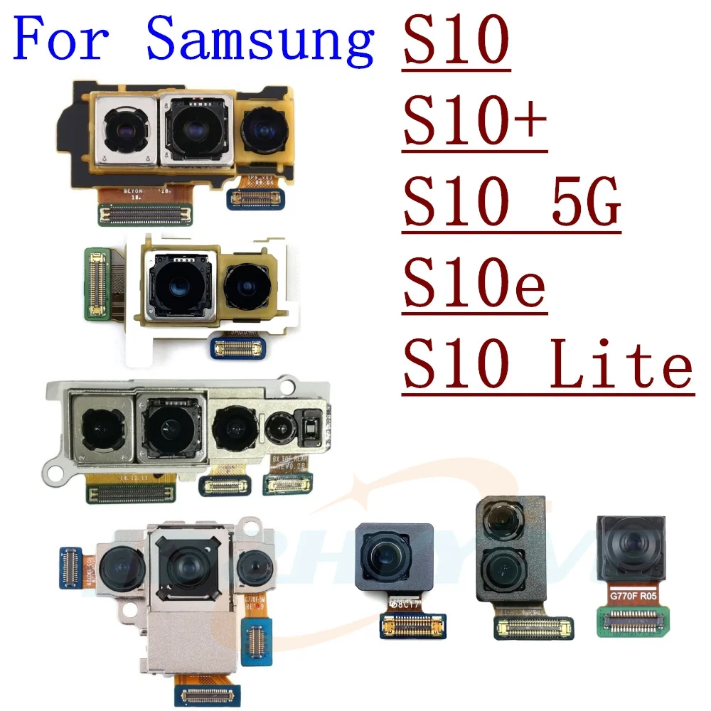 Back / Front Camera For Samsung Galaxy S10 Plus Lite e S10E G970F G973F G975F G977F Rear Back Main Camera Flex Cable