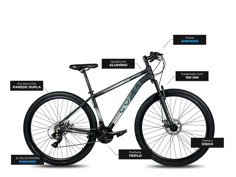 Bicycle Aro 29 Colli Tennessee Aluminum Disc Brake 21 Marches Shimano Exchange #6