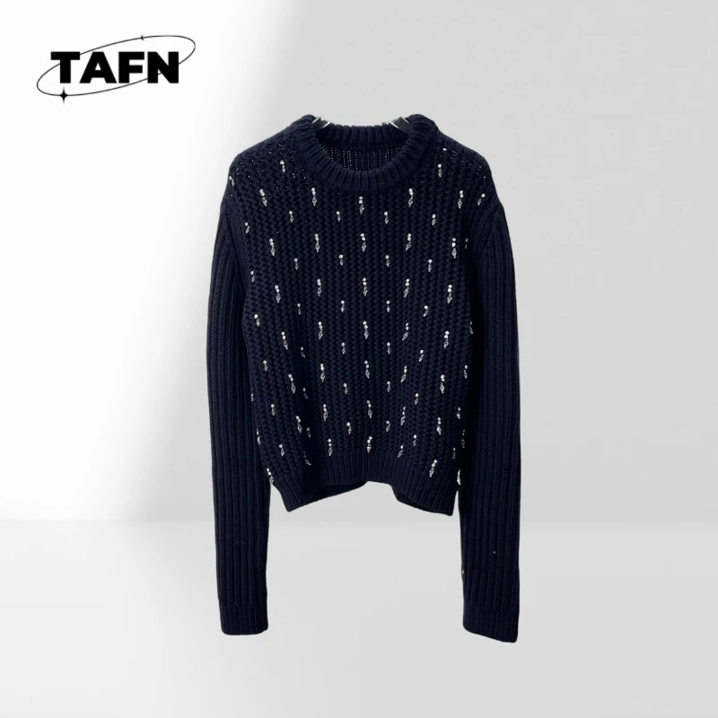 

25 Popular European and American Style Premium Cashmere Warm Leisure Pullover Fashion High Street Nice All-MatchA25219